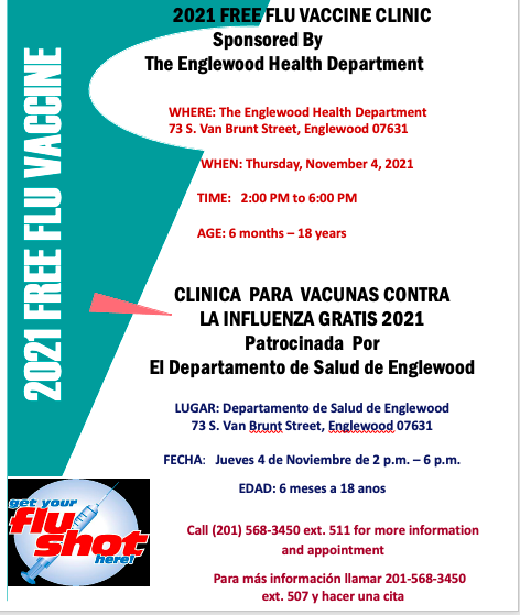 Free Flu Clinic / Vacuna Contra Influenza 