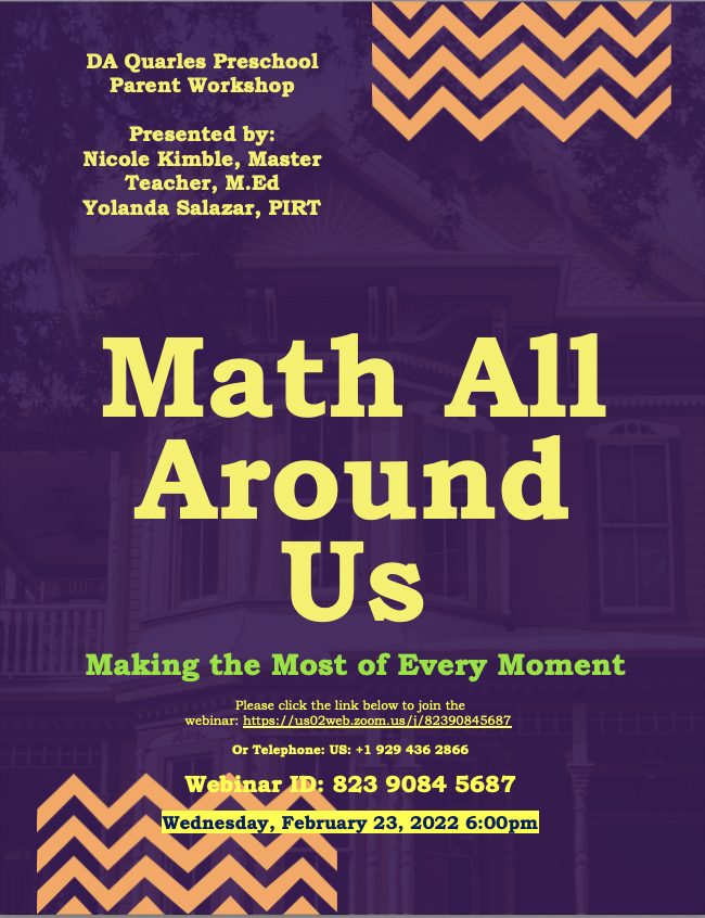 Math All Around Us Parent Workshop