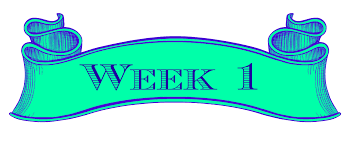WEEK ONE RECAP!