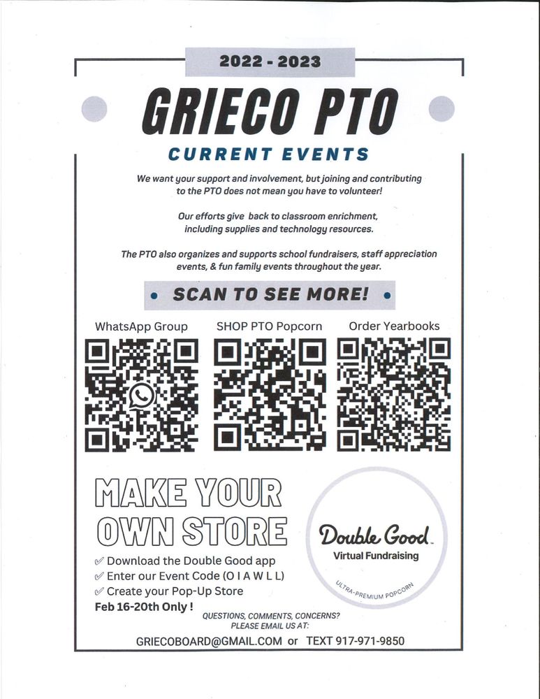 Grieco PTO Fundraisers