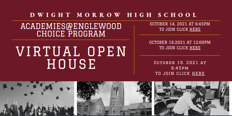 Please join us for our Dwight Morrow High School AE Choice Program Open House!